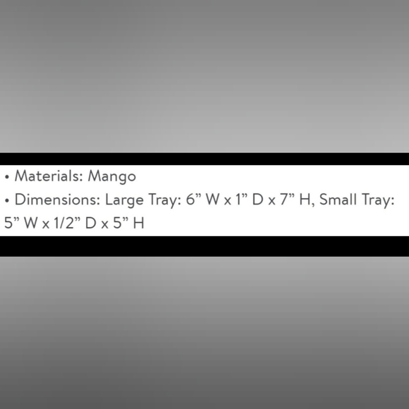 Way To Celebrate Mango Trinket Tray ( Set Of 2) - Picture 4 of 4